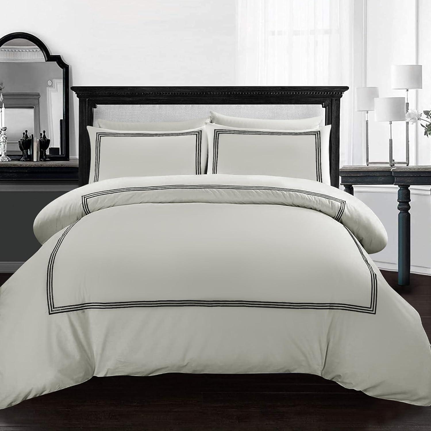 Microfiber Embroidered Bratta Duvet Covers Sets