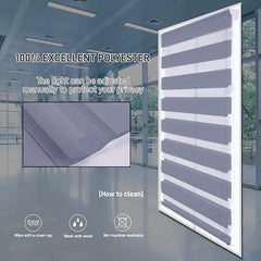 Grey Zebra Day & Night Roller Blinds – Light Control Shades