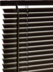 Black PVC Venetian Blinds 25mm – Trimmable & Sleek