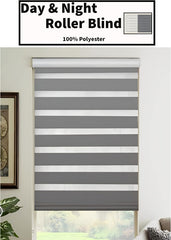 Grey Zebra Day & Night Roller Blinds – Light Control Shades