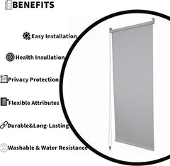 Light Grey Thermal Blackout Roller Blind – UV Block