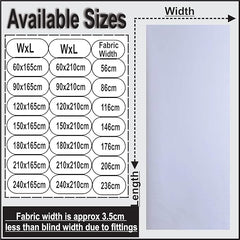 White Thermal Blackout Roller Blind – Full Light Block