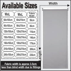 Light Grey Thermal Blackout Roller Blind – UV Block