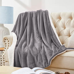 Fluffy Faux Fur Sherpa Fleece Blanket – Soft & Cozy