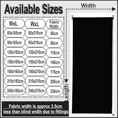 Black Thermal Blackout Roller Blind – Total Darkness