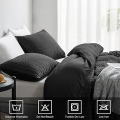 Hotel Quality Polycotton Seersucker Duvet Cover