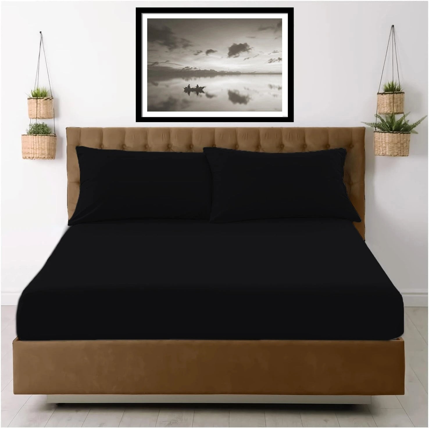 40cm deep pocket and 4th corner elastic on microfiber fitted sheet