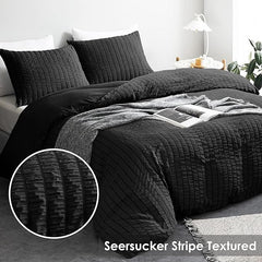 Hotel Quality Polycotton Seersucker Duvet Cover