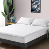 Hotel quality mattress protector providing protection from spills and allergens