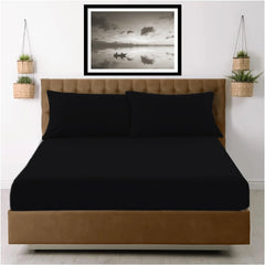 Soft microfiber fitted sheet with 30cm deep pocket