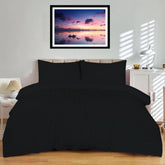 Plain Microfiber Duvet Cover Set + Pillowcases