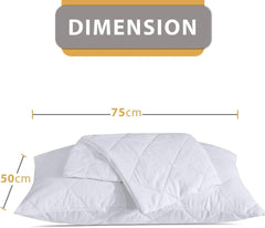 Detailed texture of soft microfiber quilted pillow protector surface