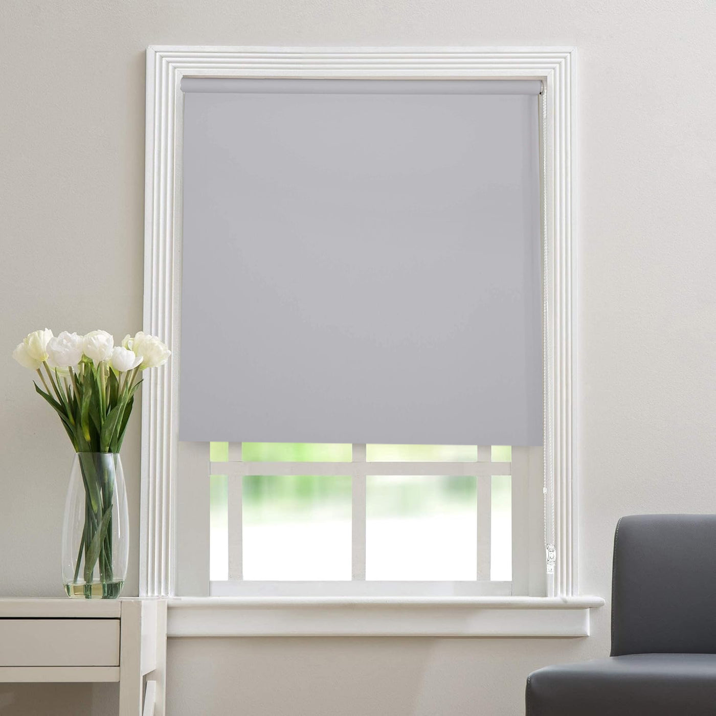 White Thermal Blackout Roller Blind