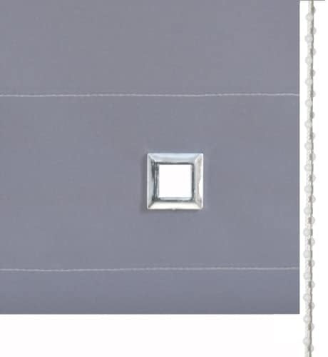 Charcoal Square Eyelet Light Filtering Roller Blinds