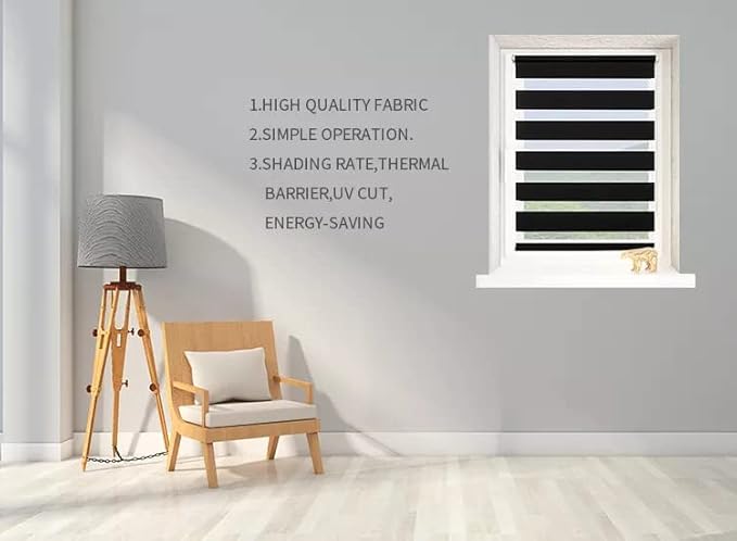 Black Zebra Day & Night Roller Blinds – Modern Light Control