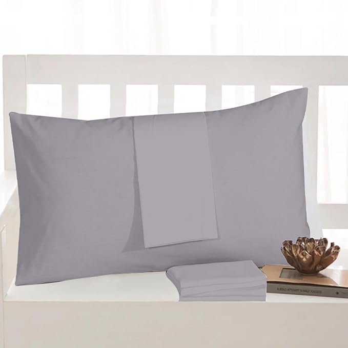 4 Pack Egyptian Cotton Pillowcases – Soft & Cool