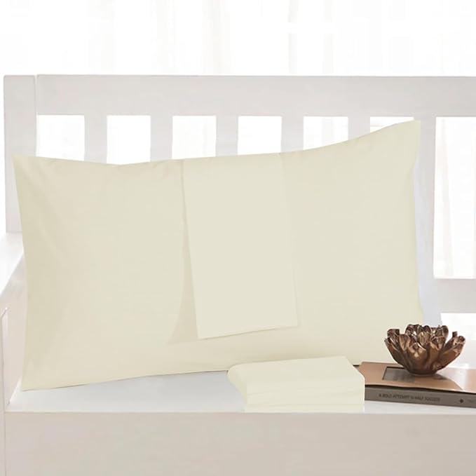 4 Pack Egyptian Cotton Pillowcases – Soft & Cool