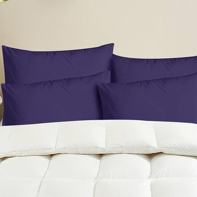 4 Pack Egyptian Cotton Pillowcases – Soft & Cool