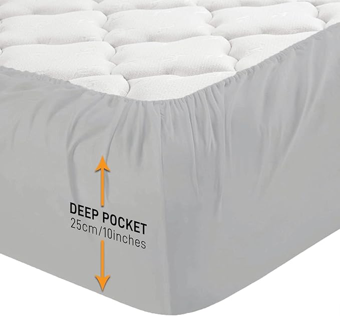 25cm Microfiber Soft Elastic Fitted Bed Sheet
