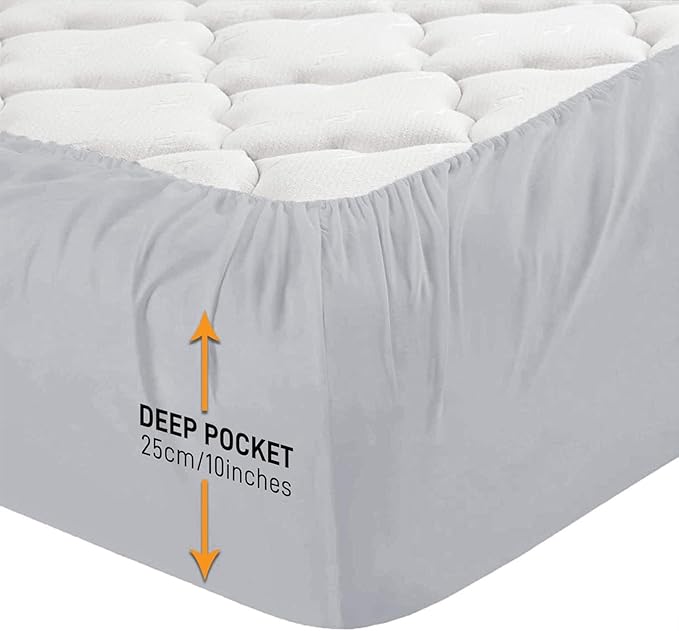 25cm Microfiber Soft Elastic Fitted Bed Sheet