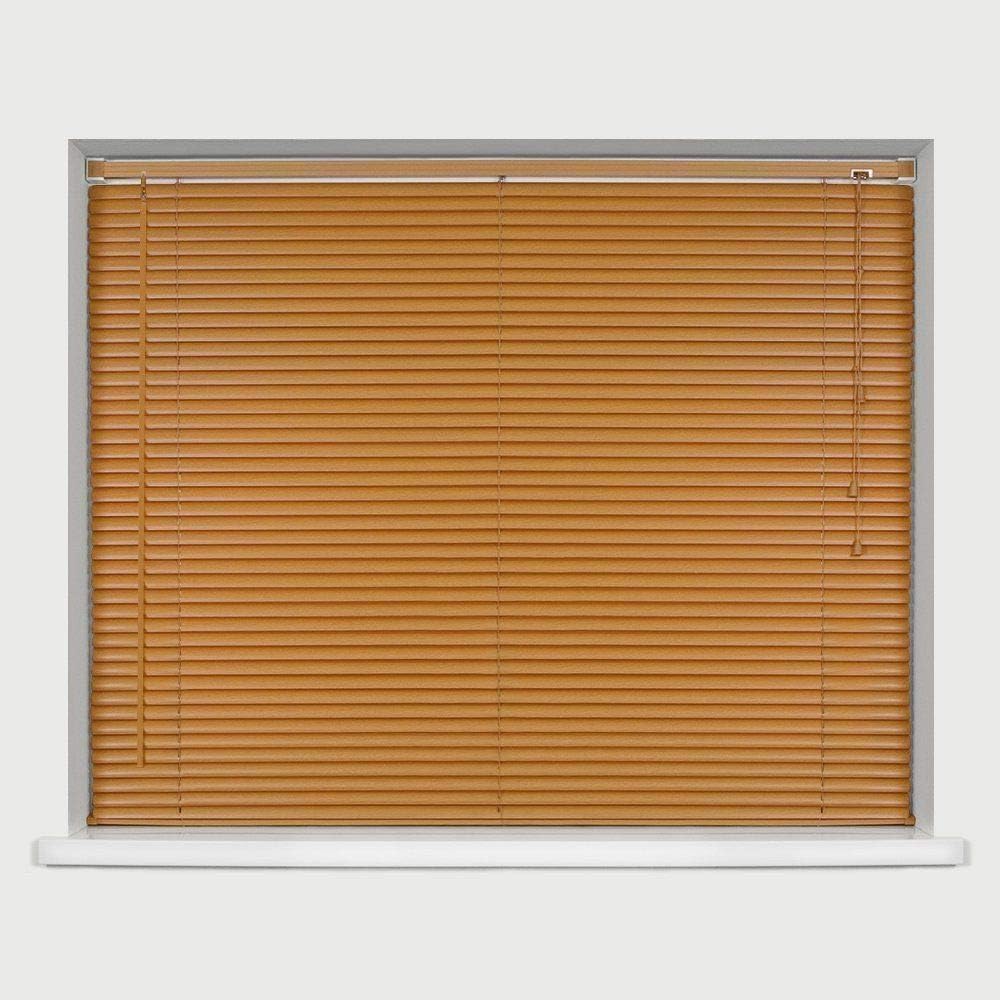 Teak PVC Venetian Blinds 25mm – Wood Grain Look