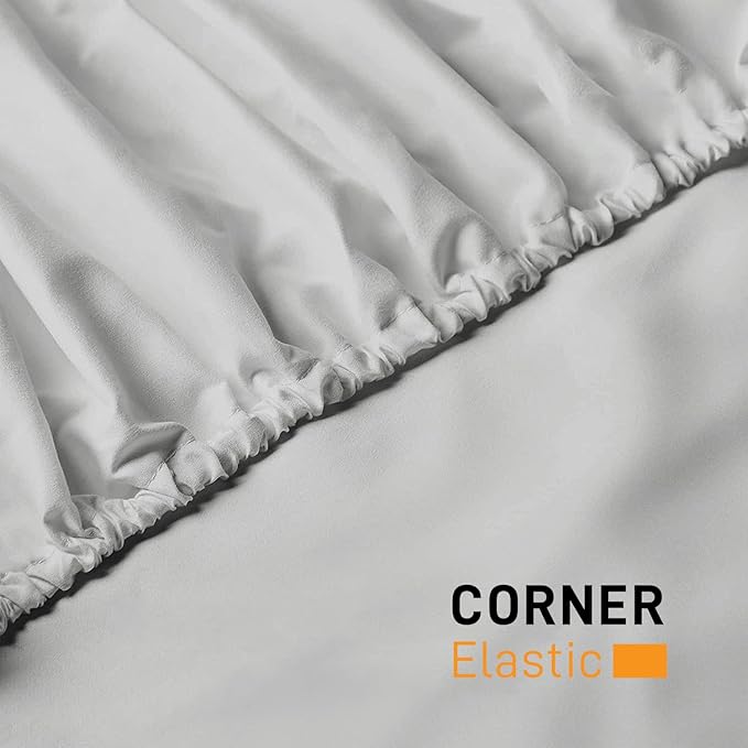 25cm Microfiber Soft Elastic Fitted Bed Sheet