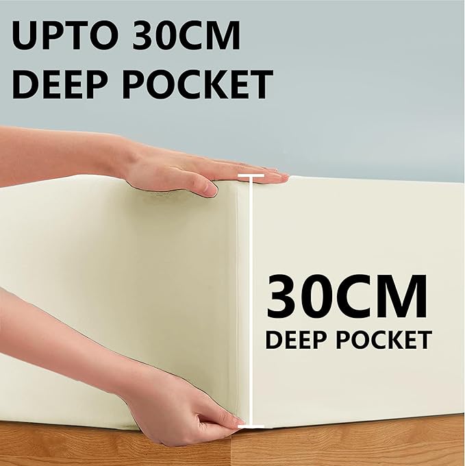 Fitted Sheet Cotton cream 2