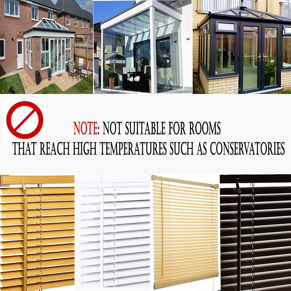 White PVC Venetian Blinds 25mm – Waterproof & Sleek