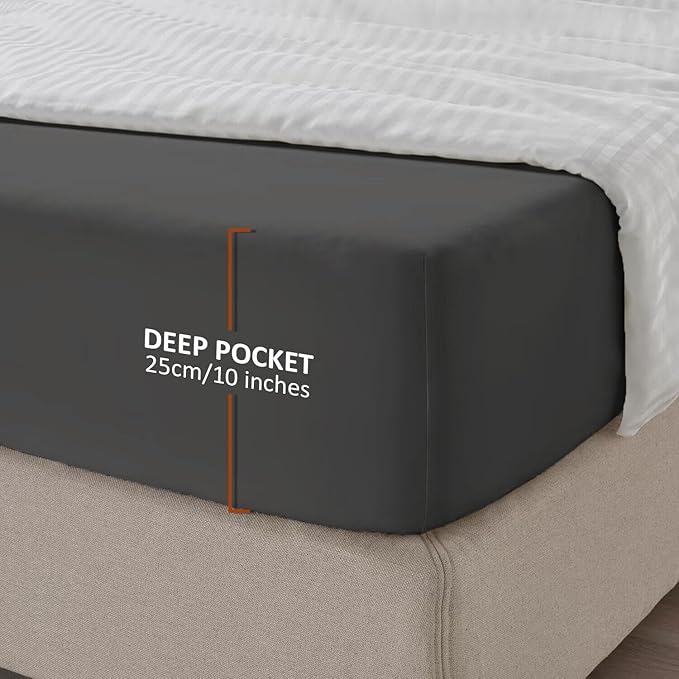25cm Microfiber Soft Elastic Fitted Bed Sheet