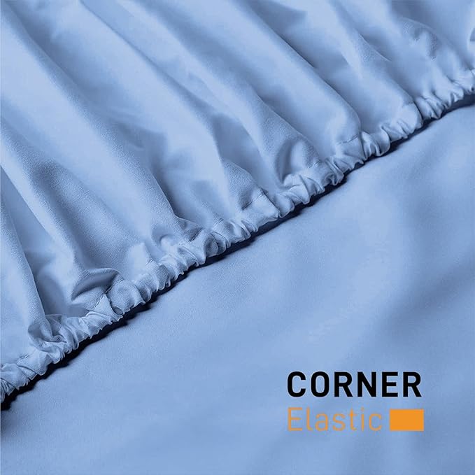 25cm Microfiber Soft Elastic Fitted Bed Sheet