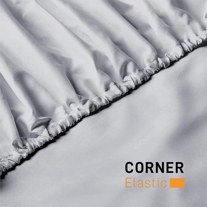 25cm Microfiber Soft Elastic Fitted Bed Sheet