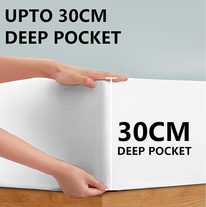 Fitted Sheet Cotton white 2