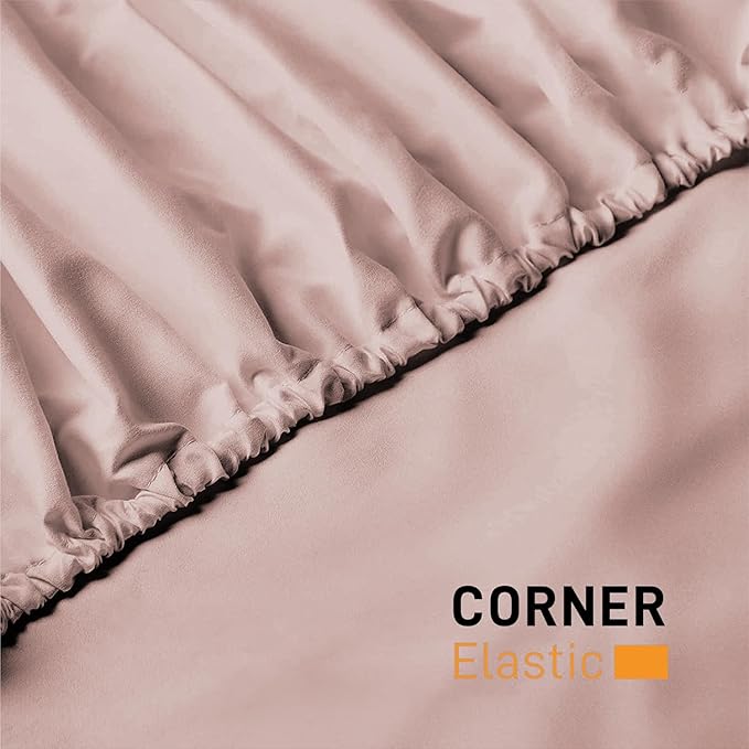 25cm Microfiber Soft Elastic Fitted Bed Sheet