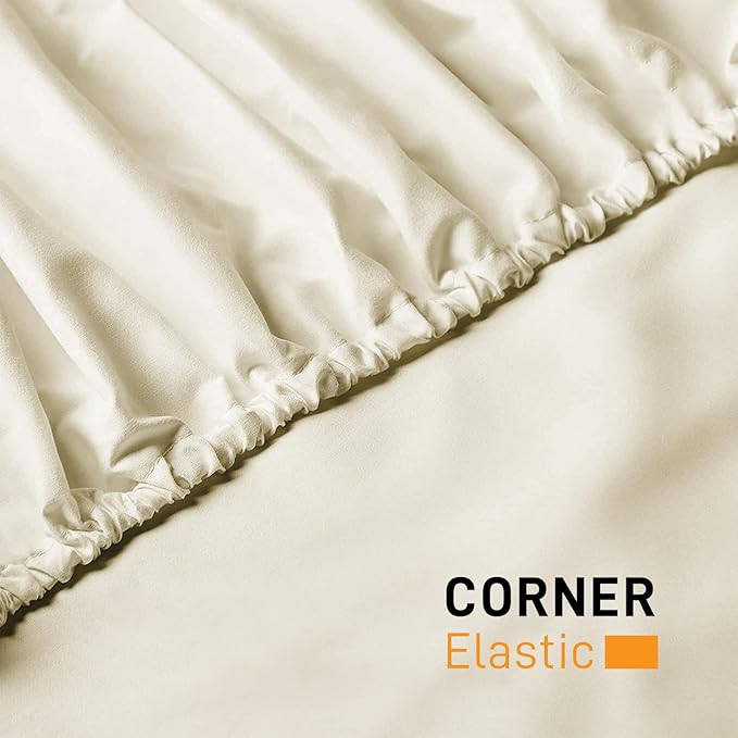 25cm Microfiber Soft Elastic Fitted Bed Sheet