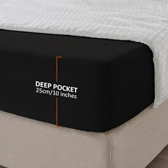 25cm Microfiber Soft Elastic Fitted Bed Sheet