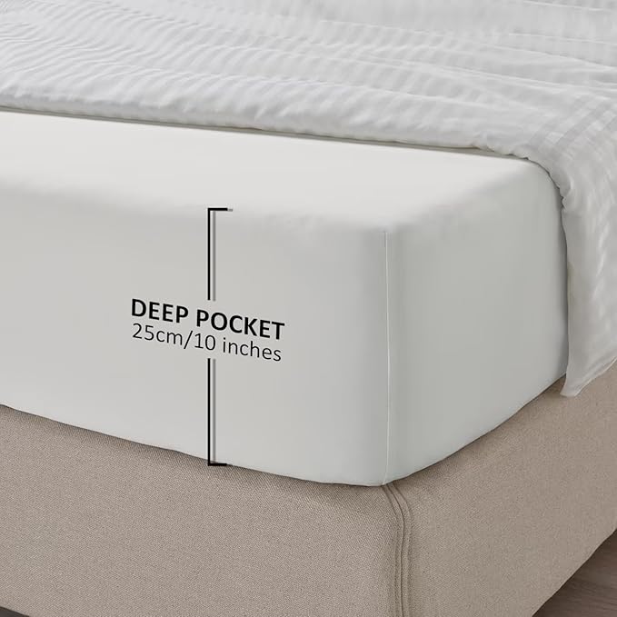 25cm Microfiber Soft Elastic Fitted Bed Sheet