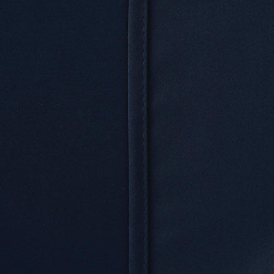 Navy Blue Microfiber Blackout Curtains 2 Panels with Eyelets and Tie Backs