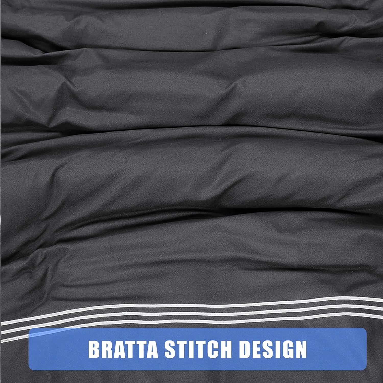 Polycotton Embroidered Bratta Hotel Quality Duvet Cover Set