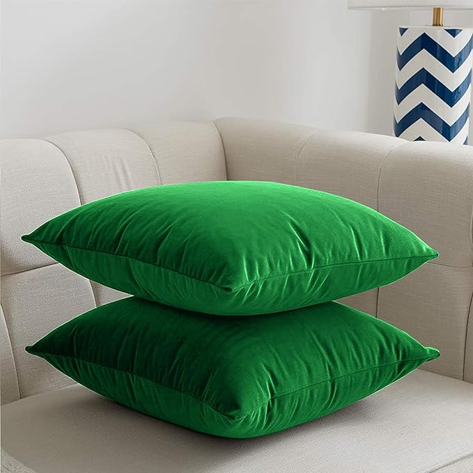 2 Pack Velvet Cushion Covers – 18x18 Inch Soft Touch