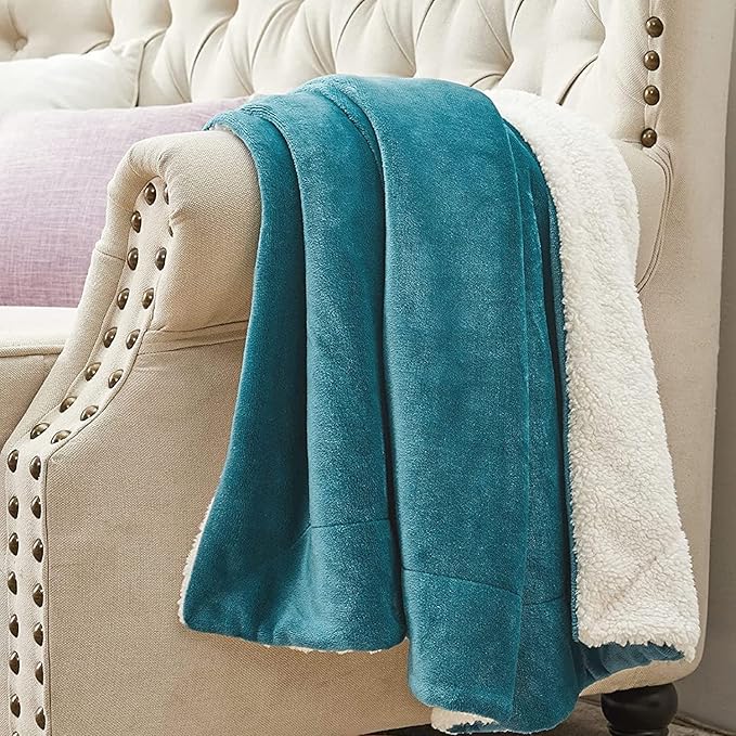 Fluffy Faux Fur Sherpa Fleece Blanket – Soft & Cozy