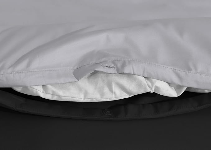 Microfiber Reversible Duvet Cover Set with 2 Pillowcases