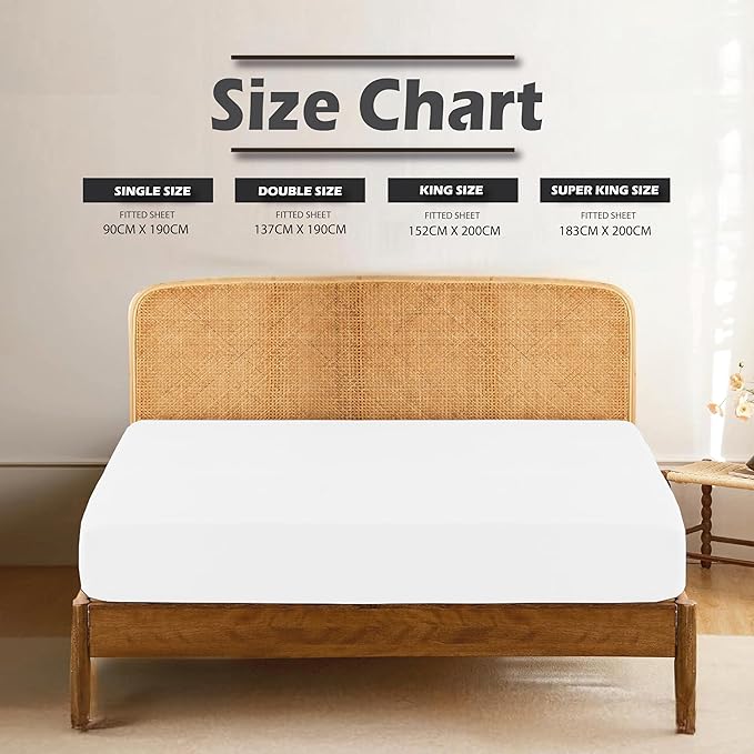 Soft 30cm Microfiber Fitted Sheet – Deep Pocket Bedding