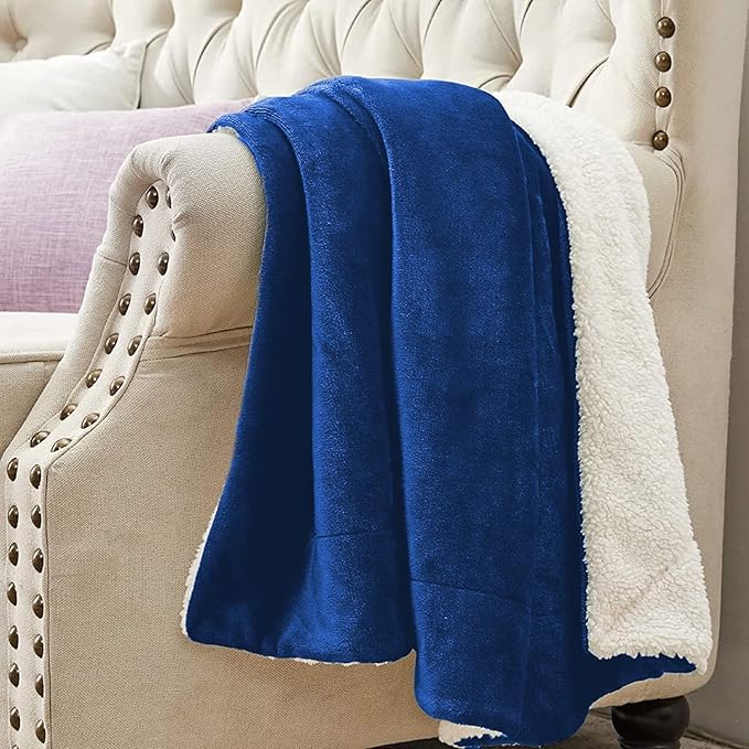 Fluffy Faux Fur Sherpa Fleece Blanket – Soft & Cozy