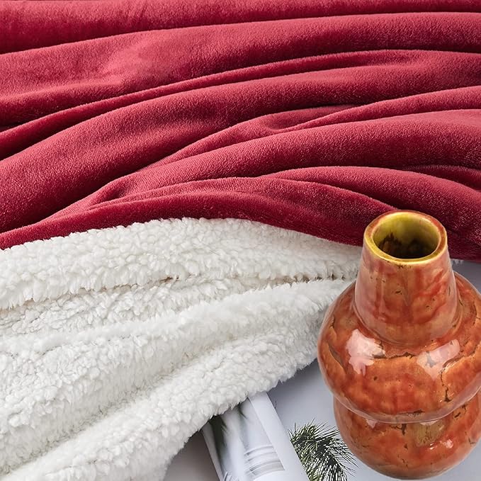 Fluffy Faux Fur Sherpa Fleece Blanket – Soft & Cozy
