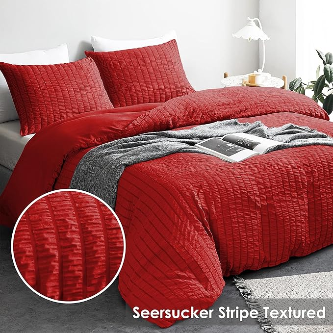 Hotel Quality Polycotton Seersucker Duvet Cover