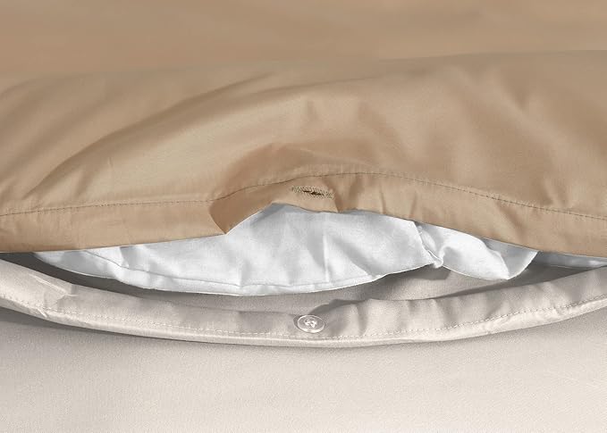 Microfiber Reversible Duvet Cover Set with 2 Pillowcases