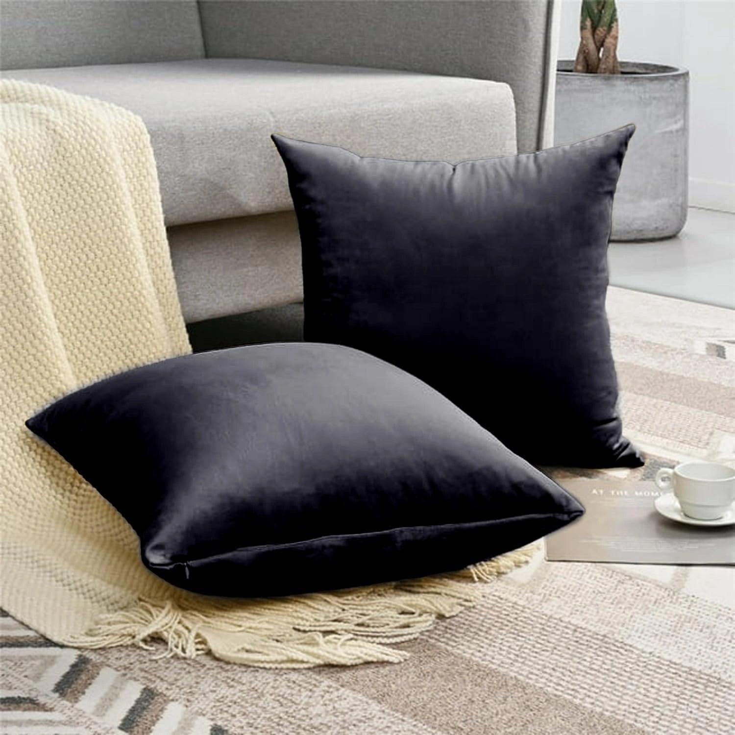 2 Pack Velvet Cushion Covers – 18x18 Inch Soft Touch