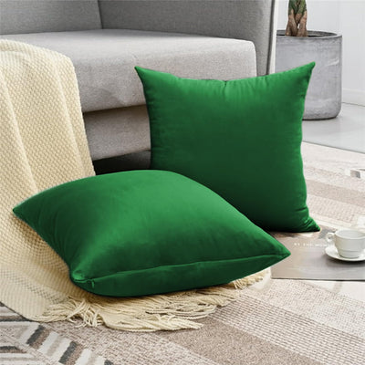 Pack of 2 Velvet Cushion Covers 18x18 inch