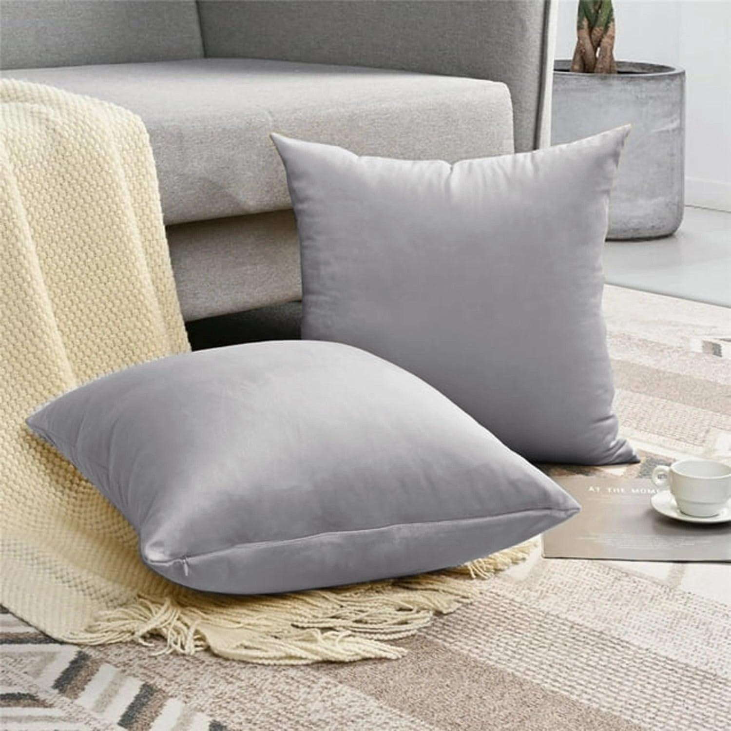 2 Pack Velvet Cushion Covers – 18x18 Inch Soft Touch
