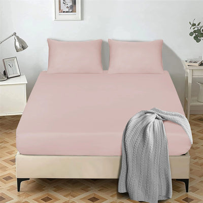Microfiber fitted sheets available in single, double, king, super king